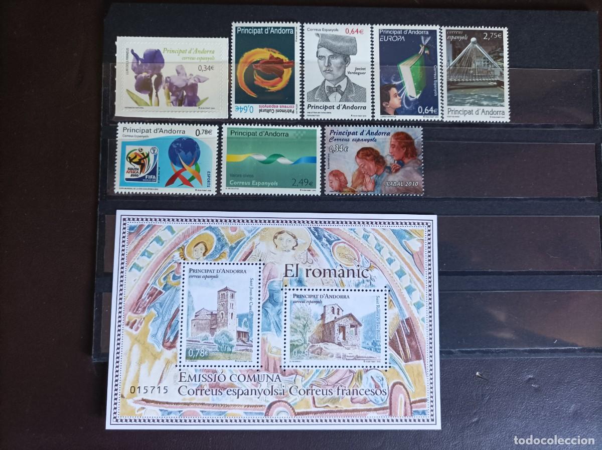 Sellos: A&Ntilde;O COMPLETO SELLOS ANDORRA ESPA&Ntilde;OLA 2010