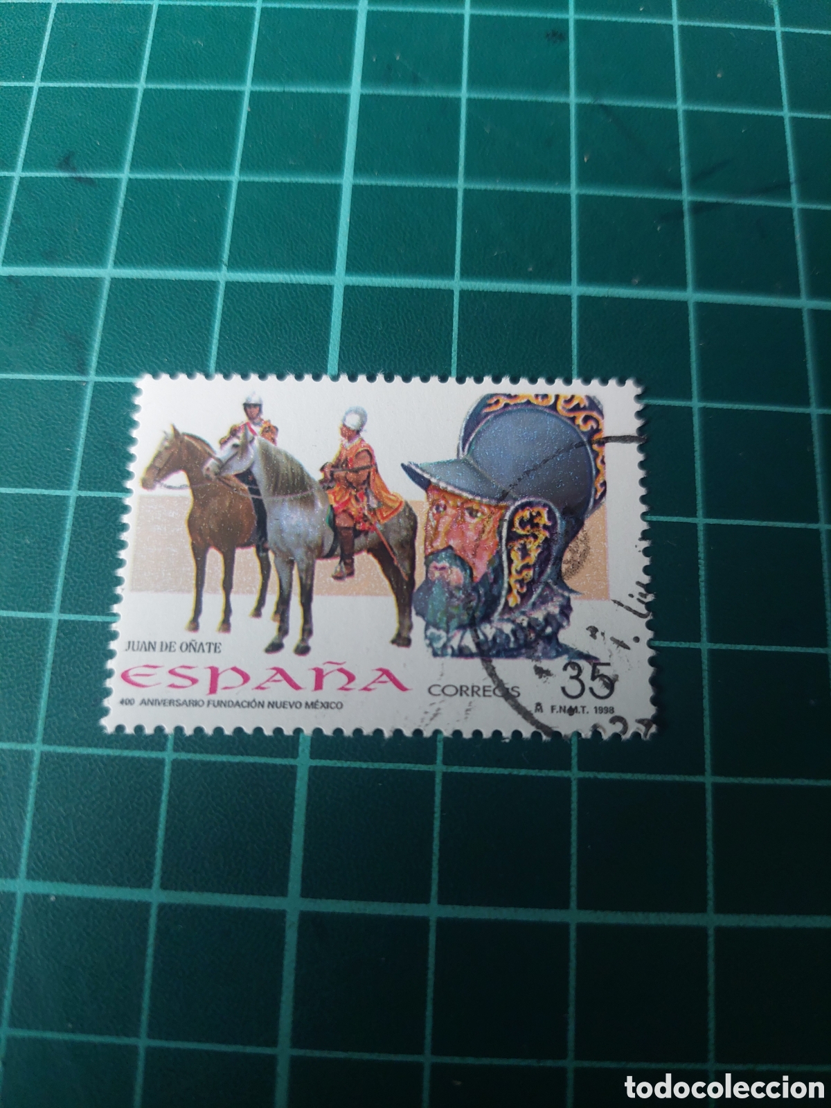 Sellos: 1998 edifil 3598 USADA LUJO NUEVO MEXICO MIKITARES CABALLOS