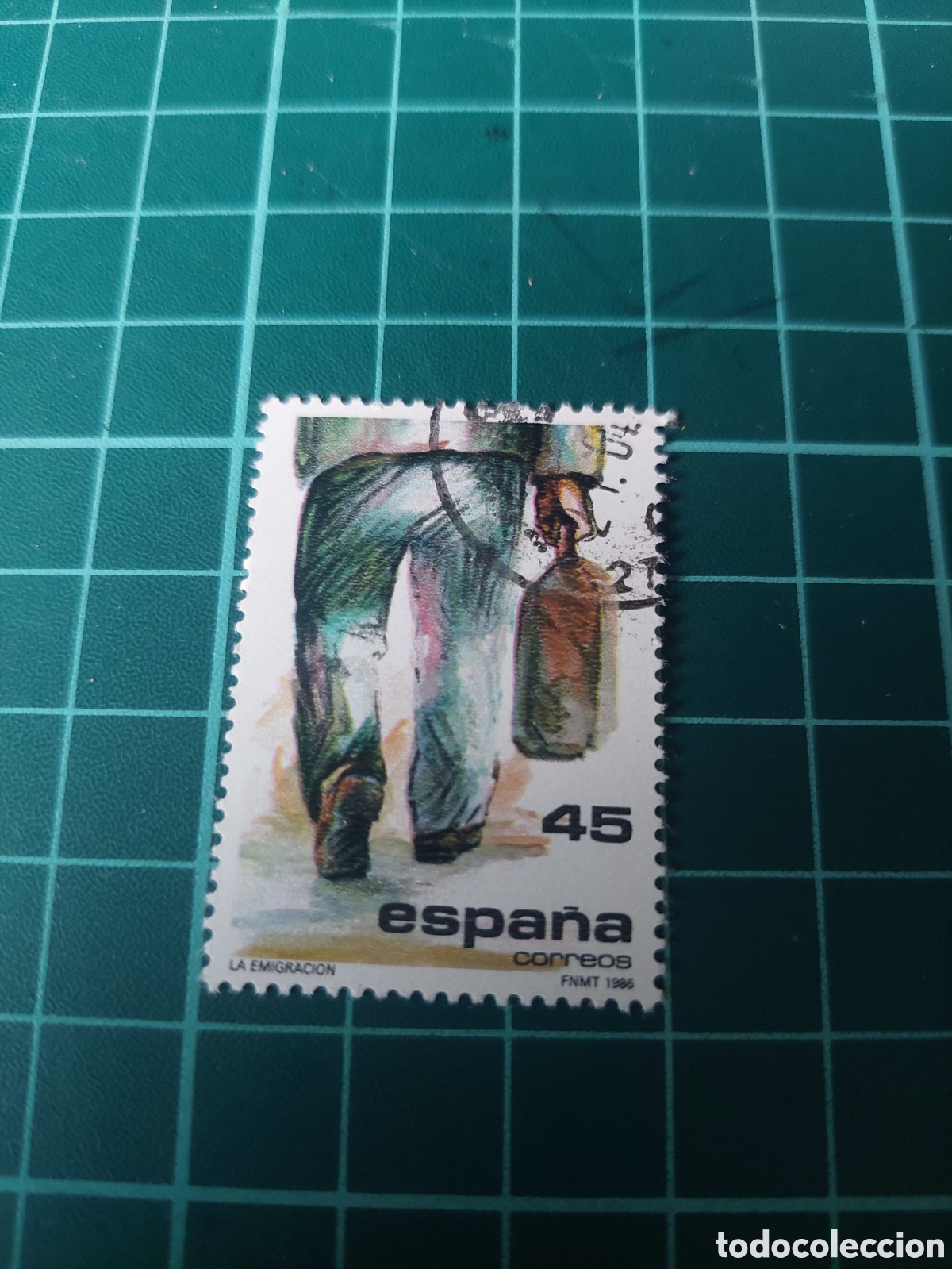 Sellos: EMIGRANTES EDIFIL 2846 USADA LUJO 1986 ESPA&Ntilde;A MALETA