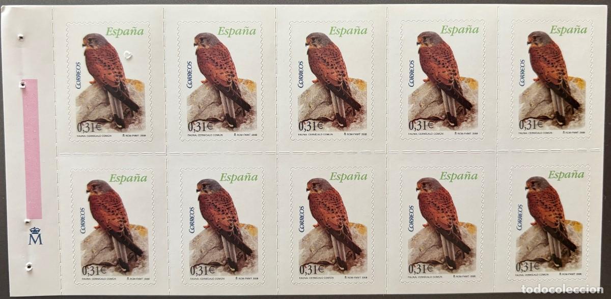 Sellos: ESPA&Ntilde;A, SPAIN, A&Ntilde;O 2008, EDIFIL 4377H, CERNICALO, BLQ. DE 10 SELLOS DE CARNET, BANDEL,CATALOGO 10,00
