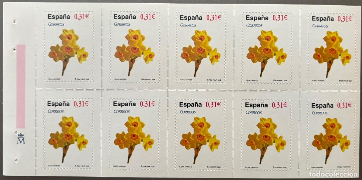 Sellos: ESPA&Ntilde;A, SPAIN, A&Ntilde;O 2008, EDIFIL 4379H, NARCISO, BLQ. DE 10 SELLOS DE CARNET, BANDEL, CATALOGO 10,000