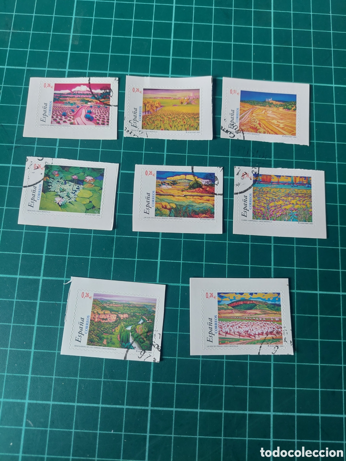 Sellos: 2003 EDIFIL 3969/76 USADOS LUJO ARTE ESPA&Ntilde;A