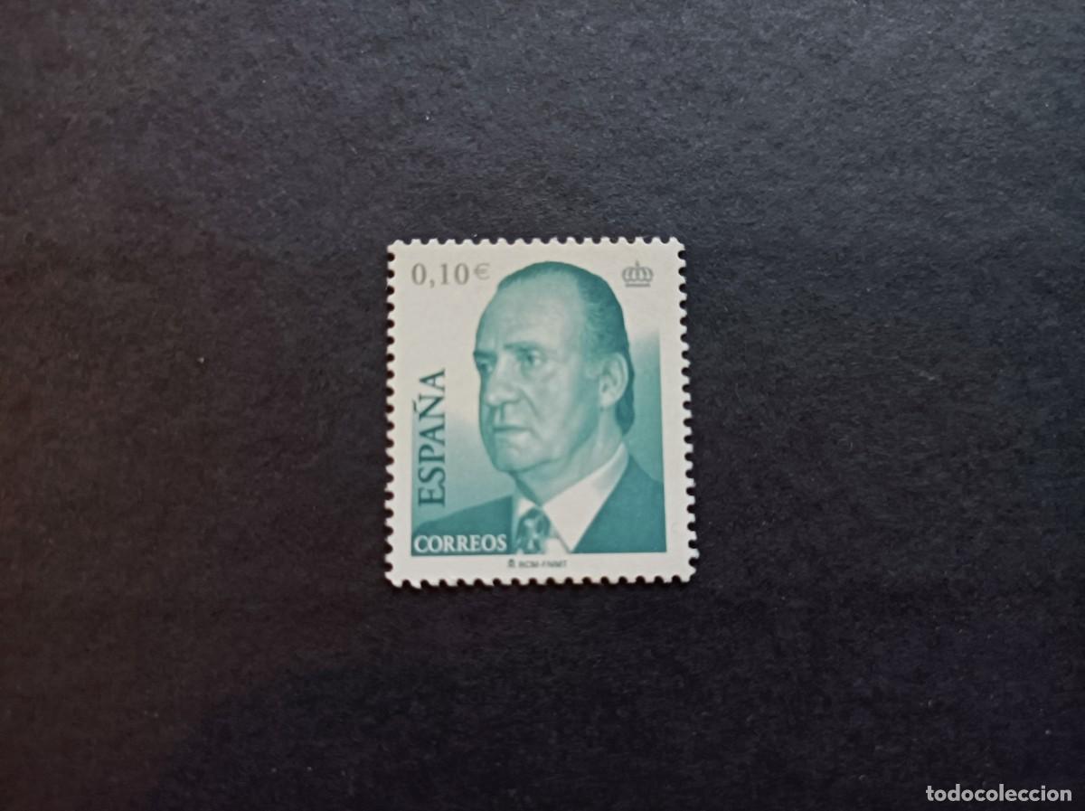 Sellos: Sello nuevo. Serie B&aacute;sica Rey Juan Carlos. Sello de 0.10 euros. 2 de Enero de 2002. Edifil 3859.