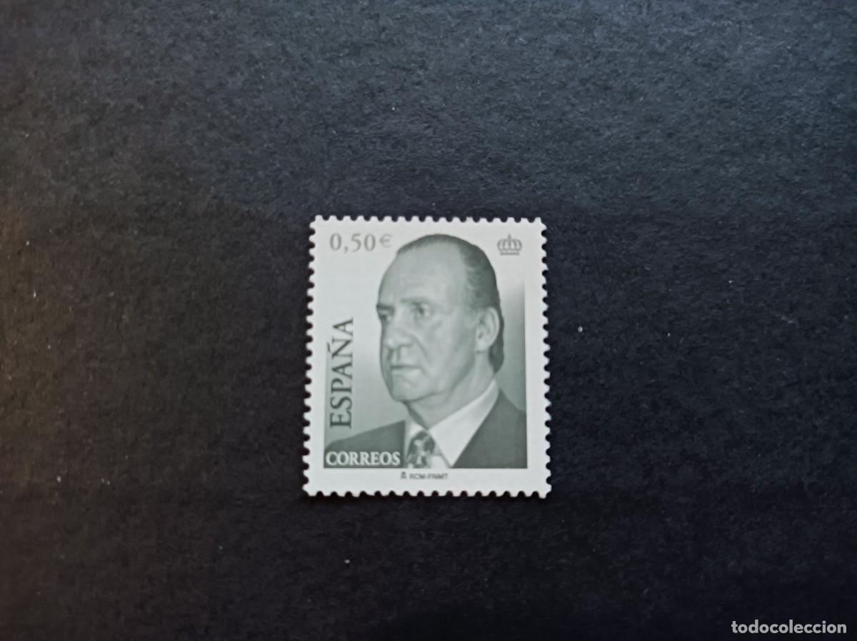 Sellos: Sello nuevo. Serie B&aacute;sica Rey Juan Carlos. Sello de 0.50 euros. 2 de Enero de 2002. Edifil 3861.
