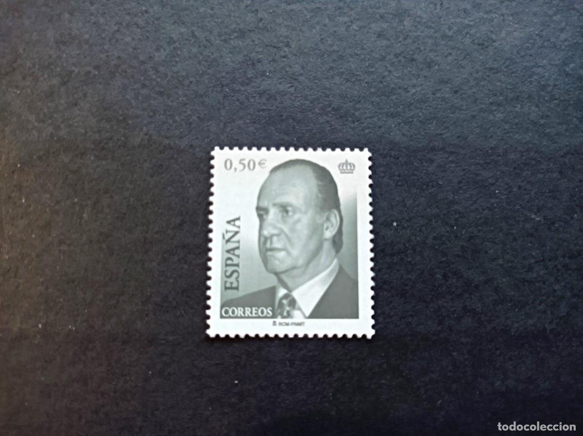 Sellos: Sello nuevo. Serie B&aacute;sica Rey Juan Carlos. Sello de 0.50 euros. 2 de Enero de 2002. Edifil 3861.