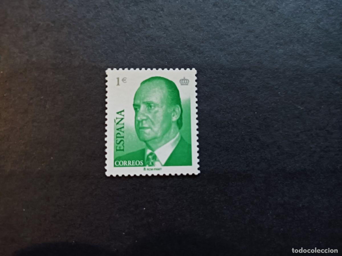 Sellos: Sello nuevo. Serie B&aacute;sica Rey Juan Carlos. Sello de 1 euro. 2 de Enero de 2002. Edifil 3863.