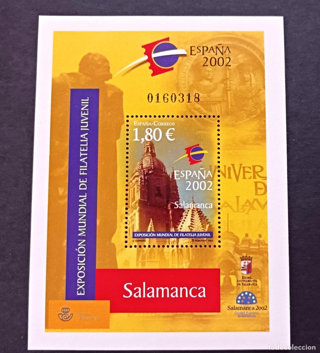 Sellos: Sello nuevo. Exposici&oacute;n Filatelia Juvenil. Espa&ntilde;a 2002. 22 de Febrero de 2002. Edifil SH3878.