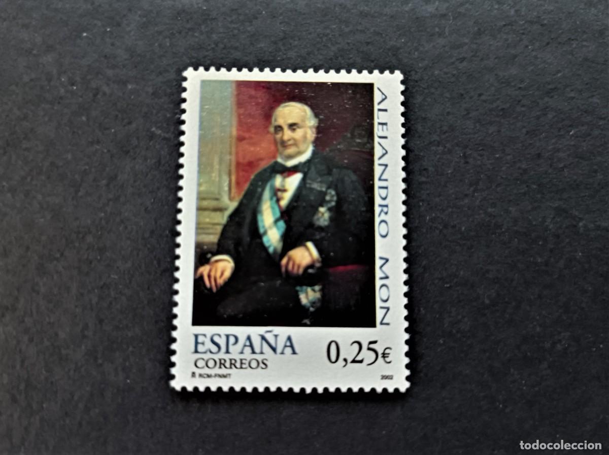 Sellos: Sello nuevo. II Centenario Nacimiento Alejandro Mon (Casado del Alisal). Edifil 3882.