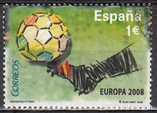 Sellos: ESPA&Ntilde;A 2008 - Edifil SH 4429&ordm; USADO - Espa&ntilde;a Campeona Europa de Futbol