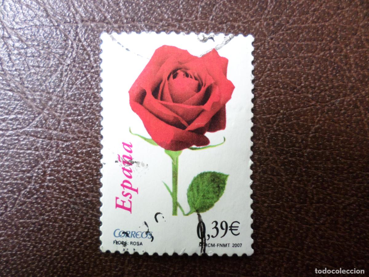 Sellos: .2007, flora y fauna, rosa, edifil 4306
