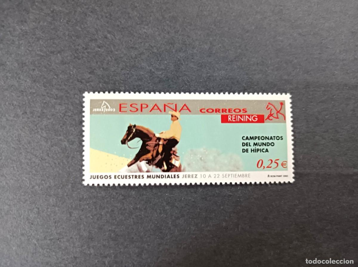 Sellos: Sello nuevo. Juegos Ecuestres Mundiales. Reining. 11 mayo 2002. Edifil 3901.