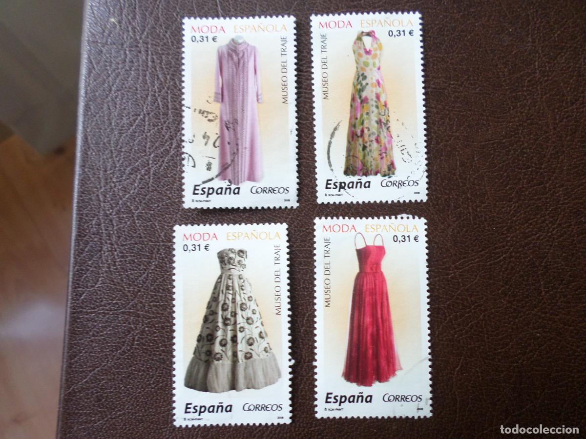 Sellos: .2008, moda espa&ntilde;ola, vestidos del museo del traje, edifil SH4441A/D