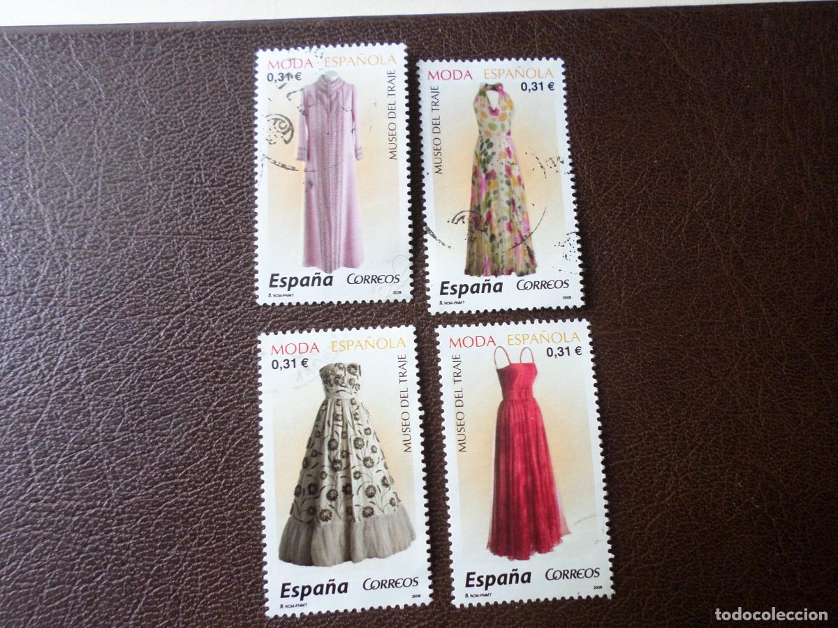 Sellos: .2008, moda espa&ntilde;ola, vestidos del museo del traje, edifil SH4441A/D