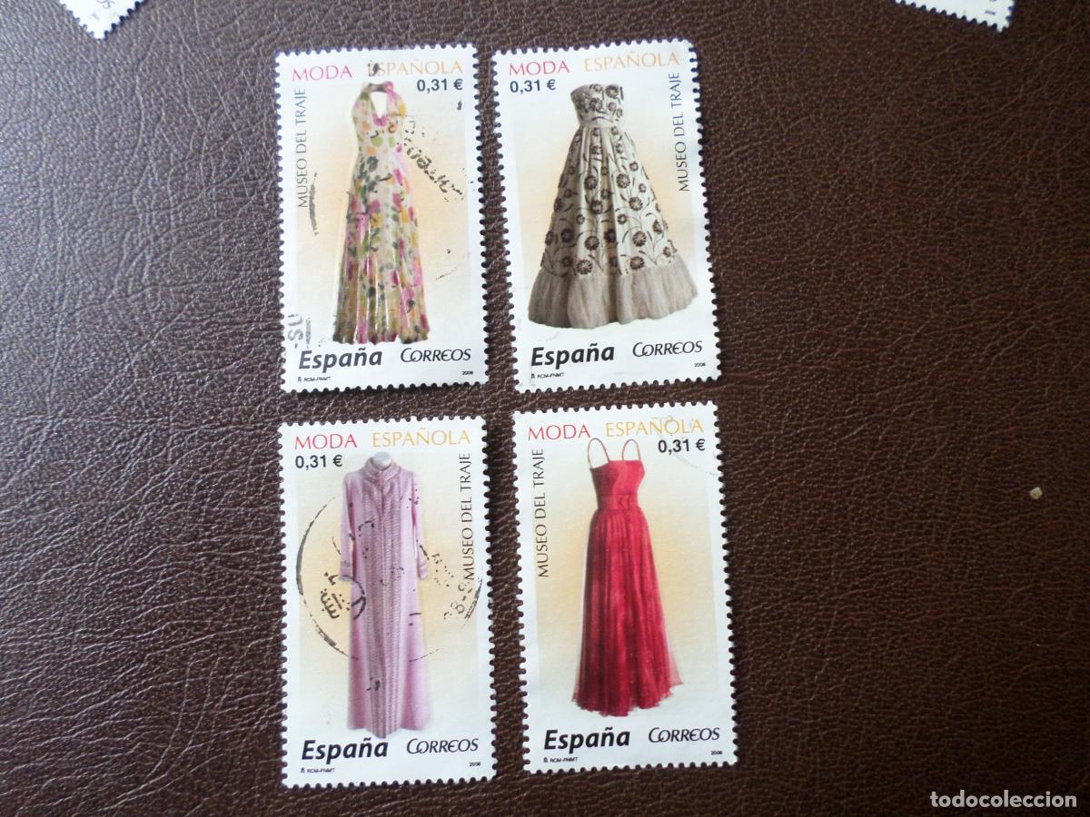 Sellos: .2008, moda espa&ntilde;ola, vestidos del museo del traje, edifil SH4441A/D