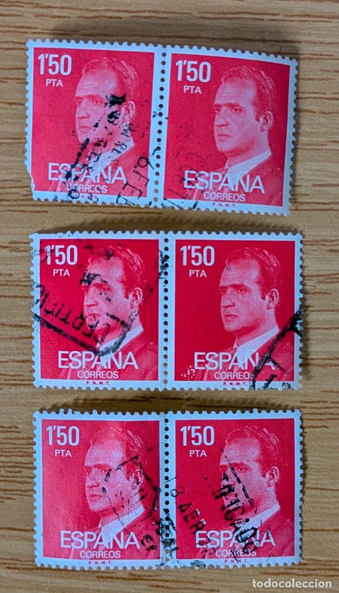 Sellos: Lote sellos Juan Carlos I 1,50 pta usados