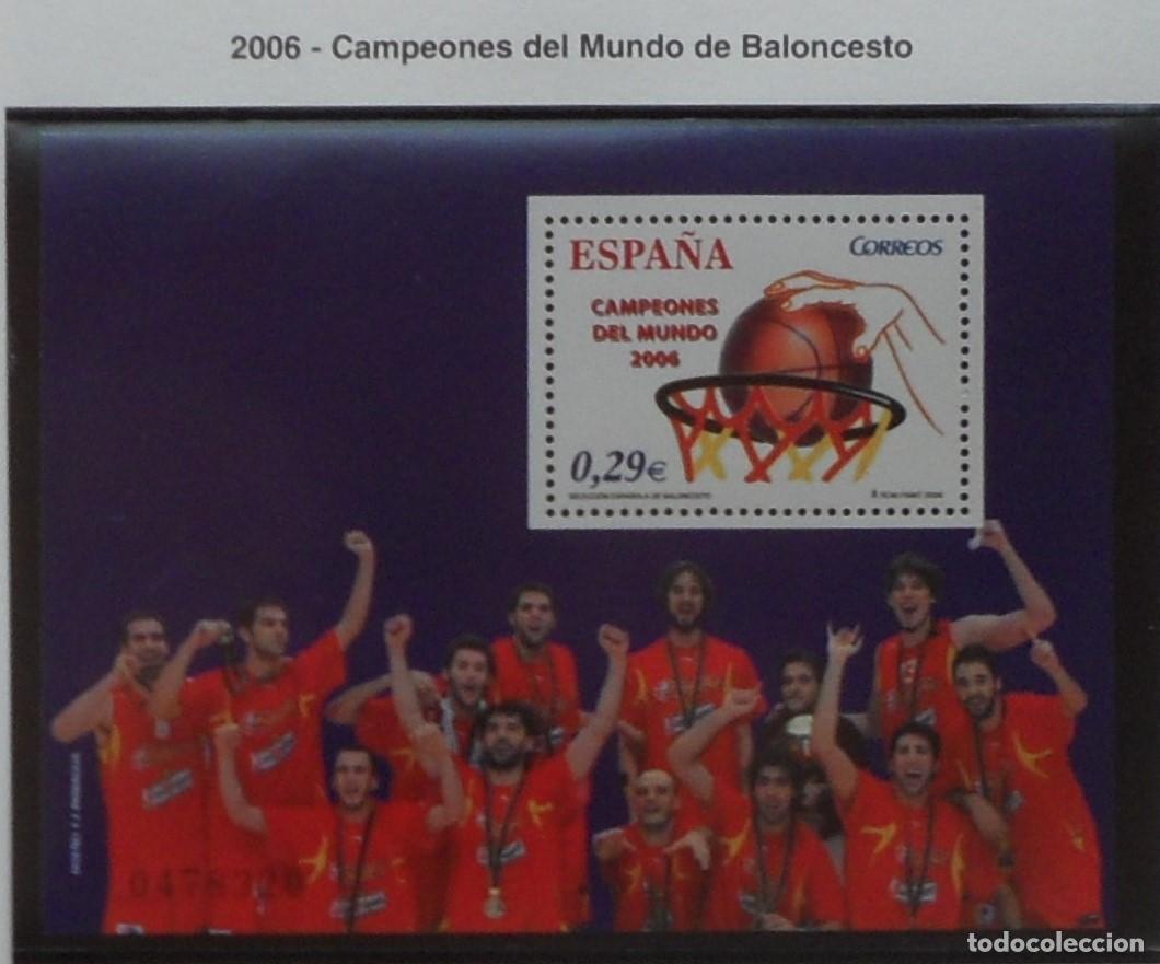 Sellos: 2006-ESPA&Ntilde;A-SELLOS NUEVOS-FACIAL-VER FOTO-(SERIE COMPLETA)N&ordm;4267-CAMPEONES DEL MUNDO DE BALONCESTO