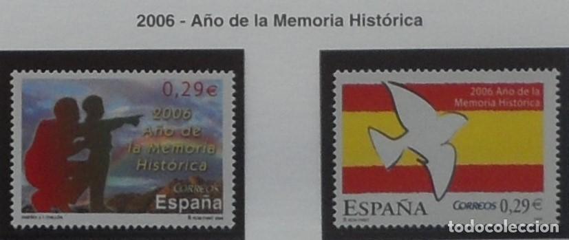 Sellos: 2006-ESPA&Ntilde;A-SELLOS NUEVOS-FACIAL-VER FOTO-(SERIE COMPLETA)N&ordm;4286/7-A&Ntilde;O DE LA MEMORIA HISTORICA