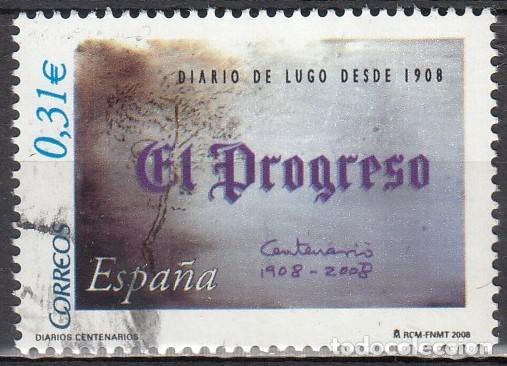 Sellos: ESPA&Ntilde;A 2008 - Edifil 4413 &ordm; USADO - El Progreso
