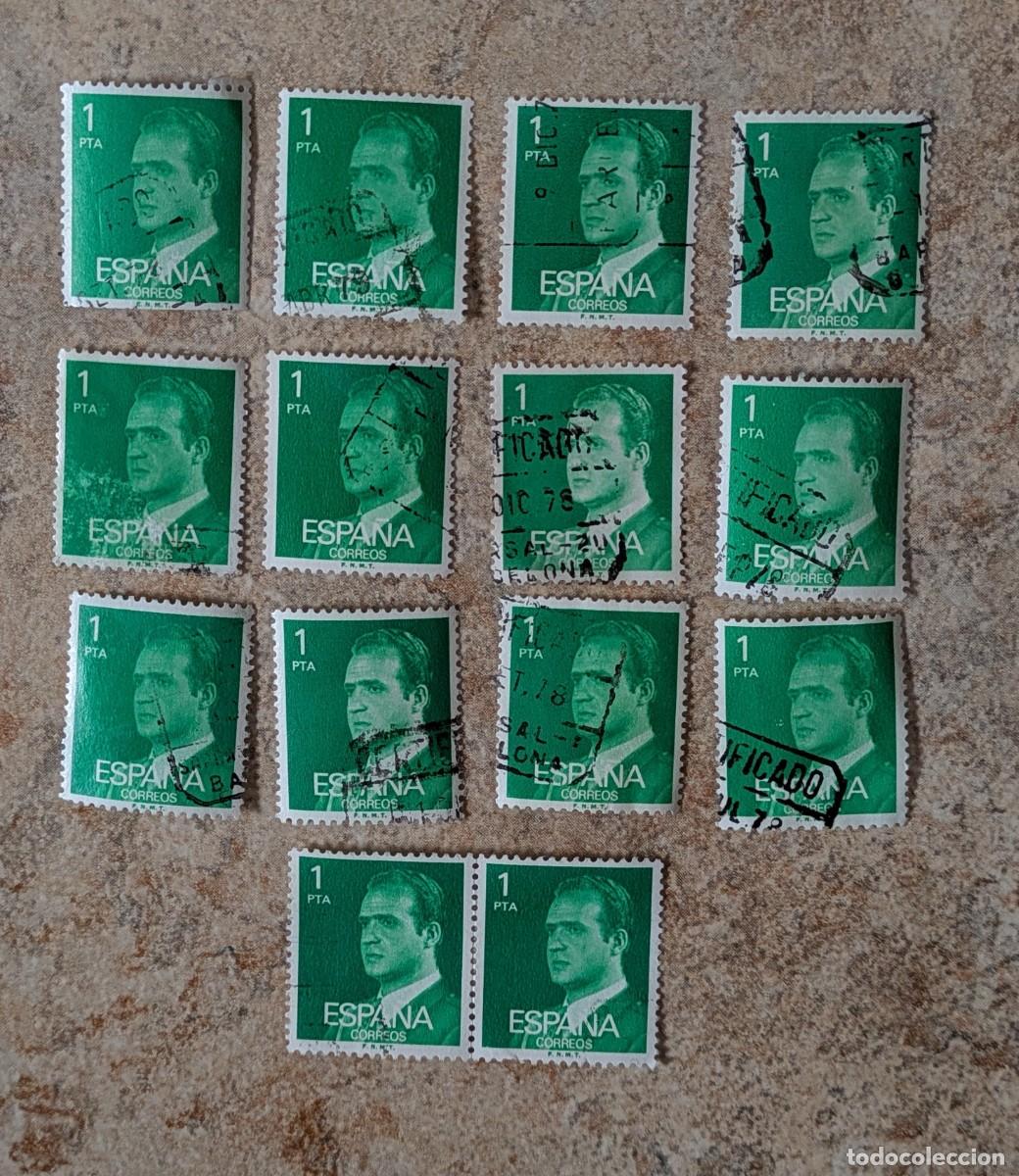 Sellos: Lote sellos Usados Juan Carlos I 1 pta