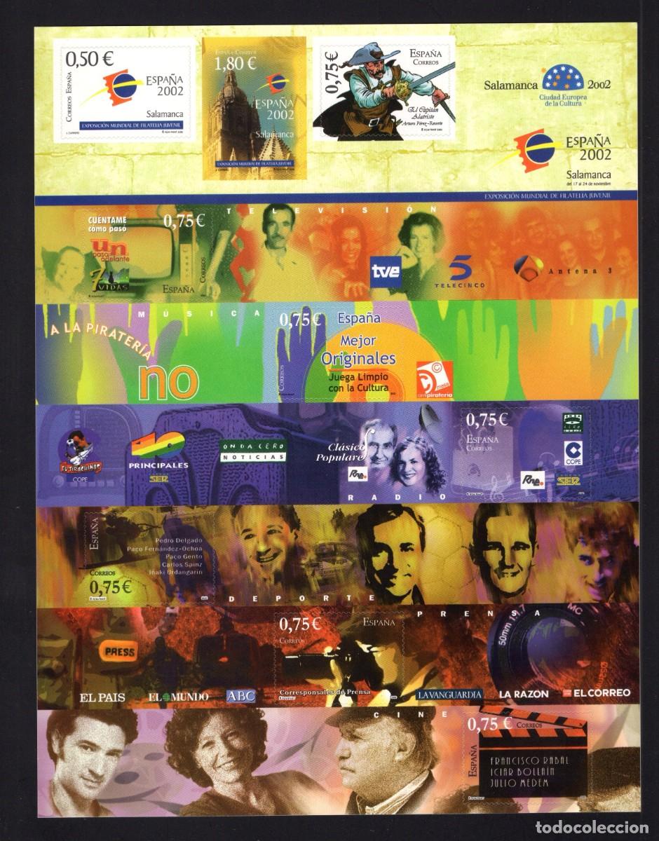 Sellos: S. Nuevo. Exposici&oacute;n Filatelia Juvenil Espa&ntilde;a 2002. Noviembre. EDIFIL 3943.ABCDEFGH.