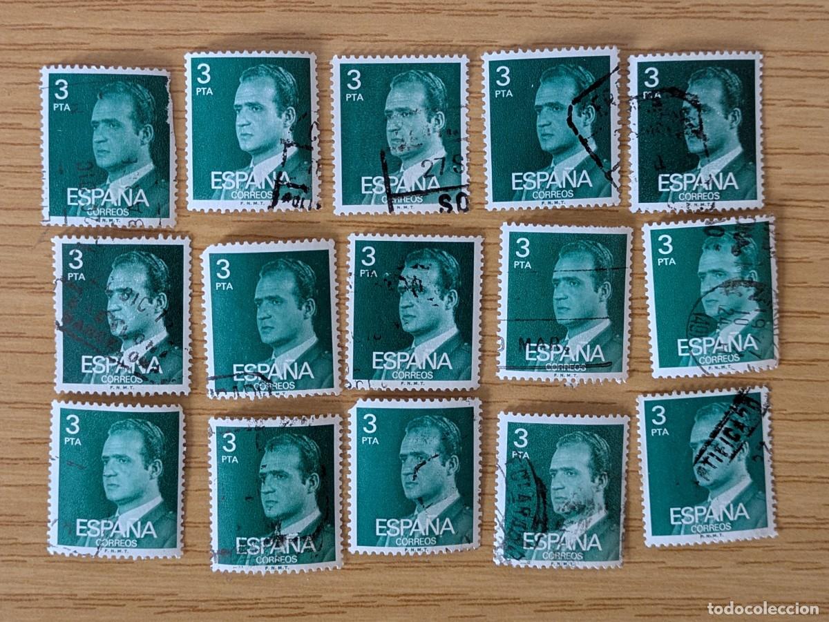 Sellos: Lote Sellos Juan Carlos I 3 pta usados
