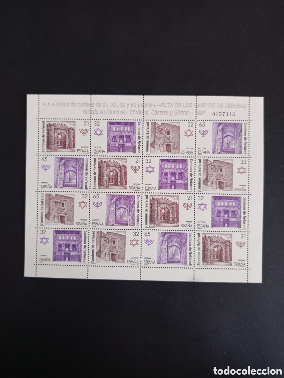 Sellos: Espa&ntilde;a, 1997. Ruta Caminos de Sefarad. Edifil 3520/3. Mini pliego. Pedido m&iacute;nimo 3 &euro;. Ver fotos