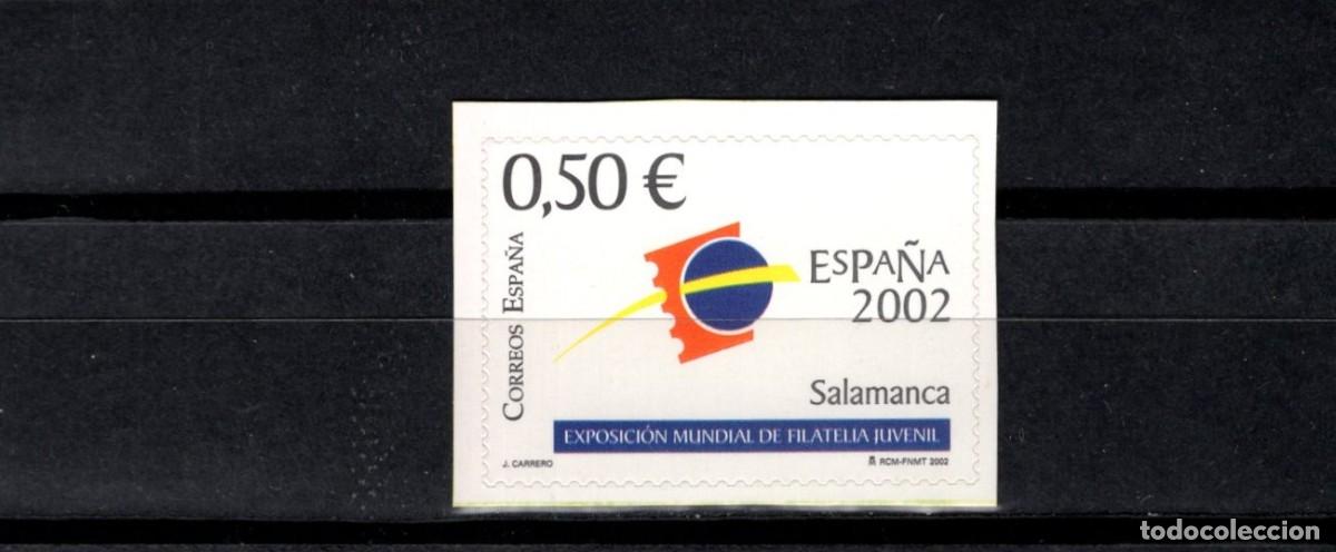 Sellos: S. nuevo. Exposici&oacute;n Filatelia Juvenil Espa&ntilde;a 2002. Logotipo. 17 Noviembre. Edifil SH3943A.