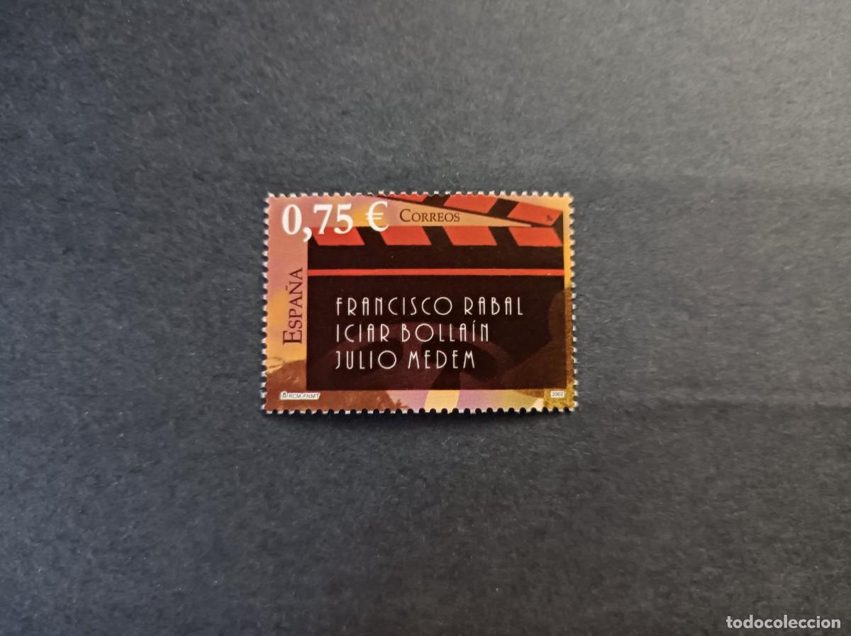 Sellos: Sello nuevo. E.M. Filatelia Juvenil. Cine, claqueta, Rabal Bollain&hellip; Noviembre 2002. Edifil 3944.