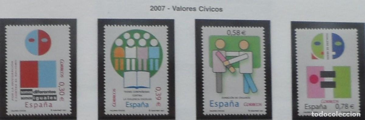 Sellos: 2007-ESPA&Ntilde;A-SELLOS NUEVOS-FACIAL-VER FOTO-(SERIE COMPLETA)N&ordm;4333/6-VALORES CIVICOS
