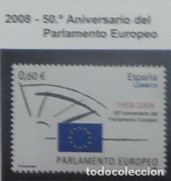 Sellos: 2008-ESPA&Ntilde;A-SELLOS NUEVOS-FACIAL-VER FOTO-(SERIE COMPLETA)N&ordm;4401-50 ANIVERSARIO DEL PARAMENTO EUROPE