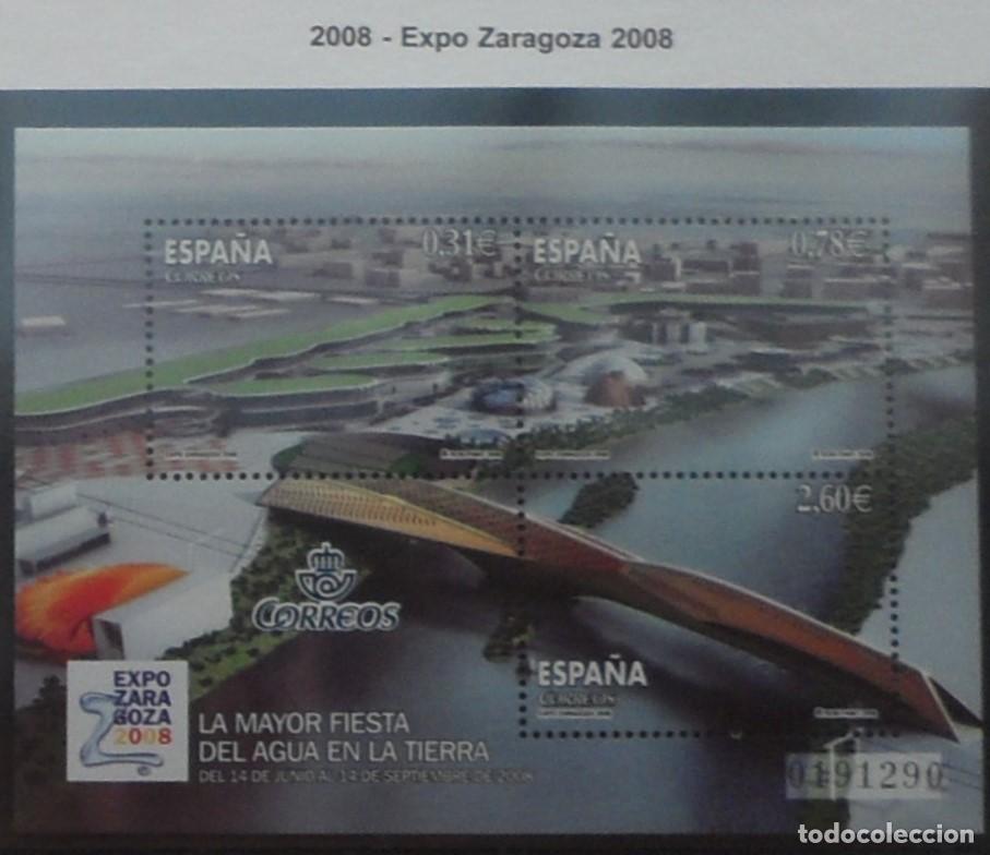 Sellos: 2008-ESPA&Ntilde;A-SELLOS NUEVOS-FACIAL-VER FOTO-(SERIE COMPLETA)N&ordm;4423-EXPO.ZARAGOZA 2008