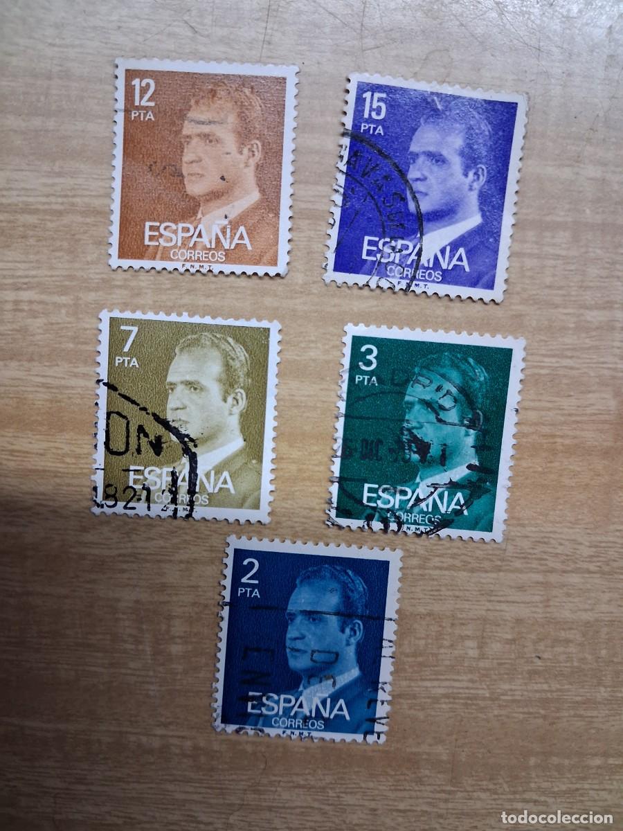 Sellos: Lote 5 sellos Juan Carlos I&ordf;