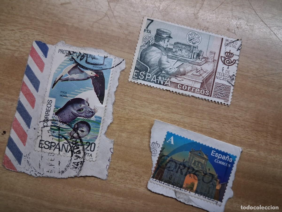 Sellos: Lote sellos Espa&ntilde;a - Foca Monge 20 pts + Museo Postal Telecomunicaci&oacute;n 7 + Puerta Alcala