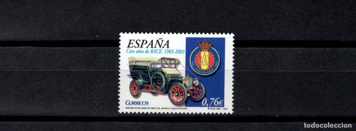 Sellos: S. nuevo. 100 A&ntilde;os Real Autom&oacute;vil Club de Espa&ntilde;a. Hispano Suiza (1907). 27 Junio. Edifil 3996C