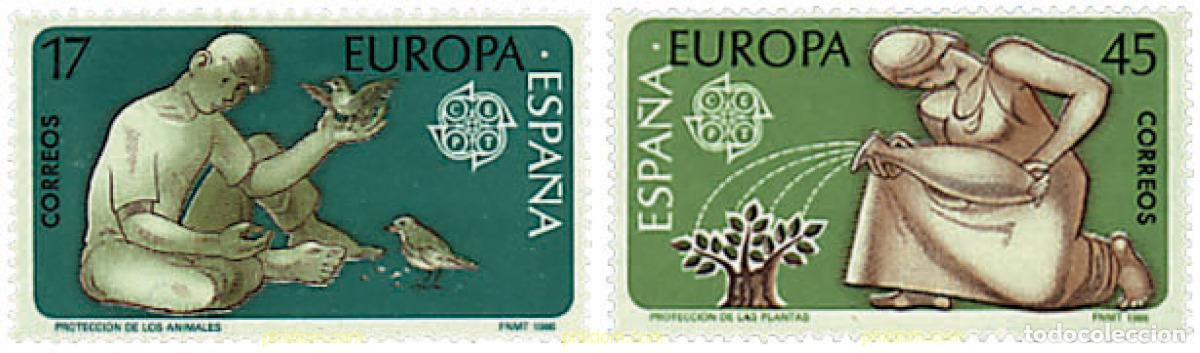 Sellos: 85143 MNH ESPA&Ntilde;A 1986 EUROPA CEPT. PATRIMONIO ARTISTICO Y NATURAL