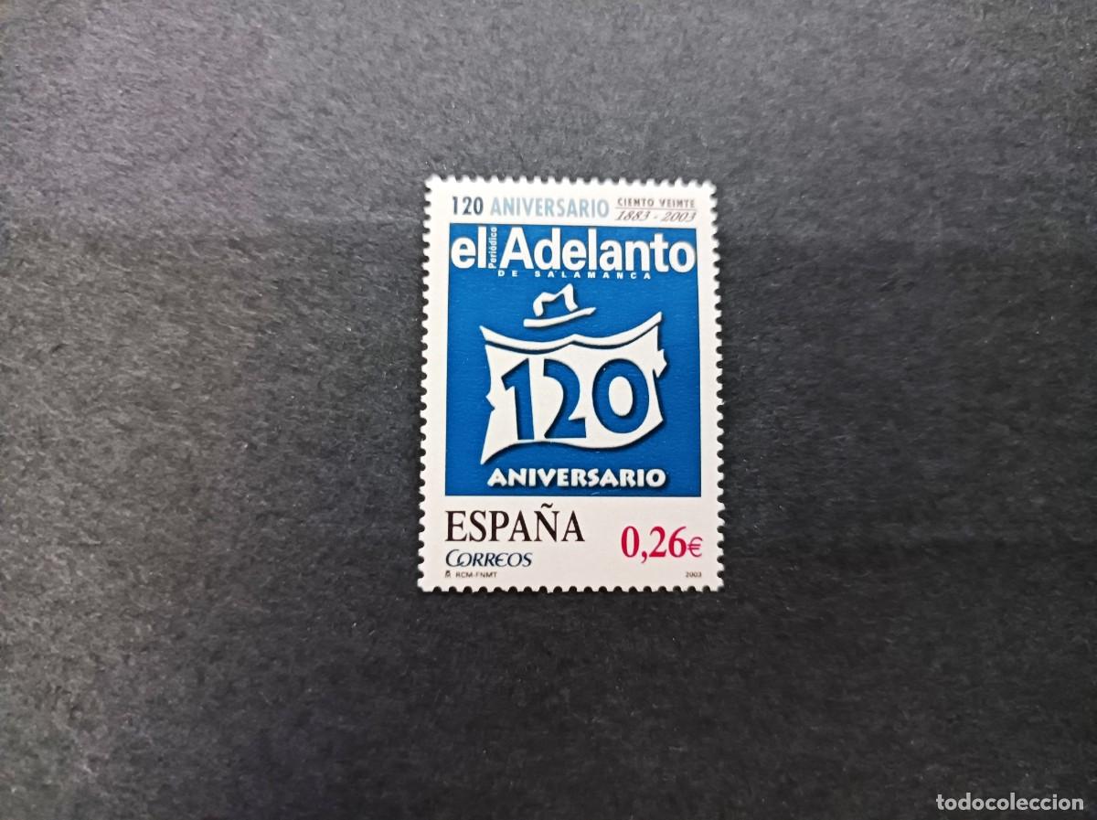 Sellos: Sello nuevo. Diarios centenarios. El Adelanto. Salamanca. 11 Julio de 2003. Edifil 4002.