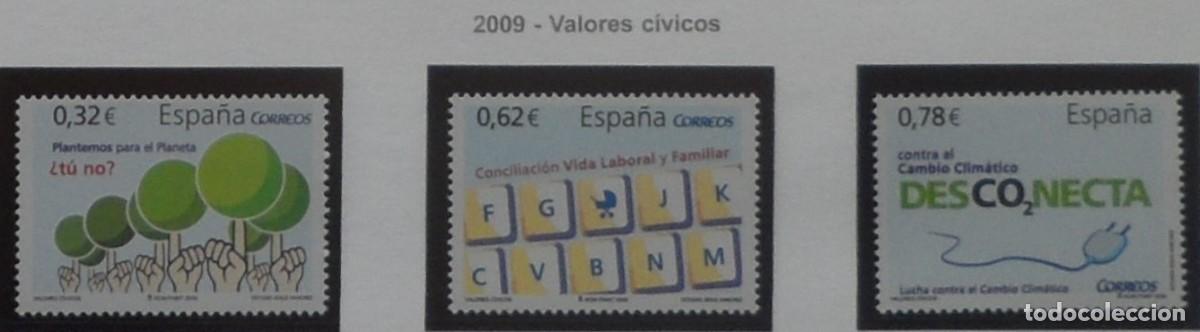 Sellos: 2009-ESPA&Ntilde;A-SELLOS NUEVOS-FACIAL-VER FOTO-(SERIE COMPLETA)N&ordm;4472/4-VALORES CIVICOS