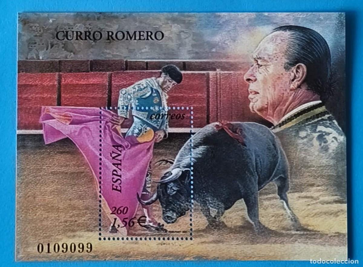 Sellos: HOJITA CURRO ROMERO - 2001 - EDIFIL 3834