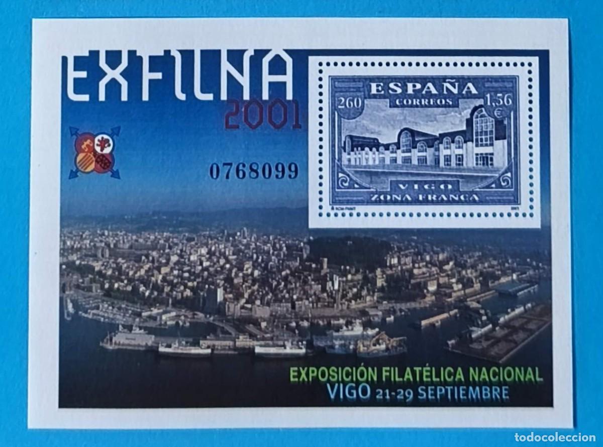 Sellos: HOJITA EXPOSICION FILATELIA NACIONAL EXFILNA 2001 - EDIFIL 3816