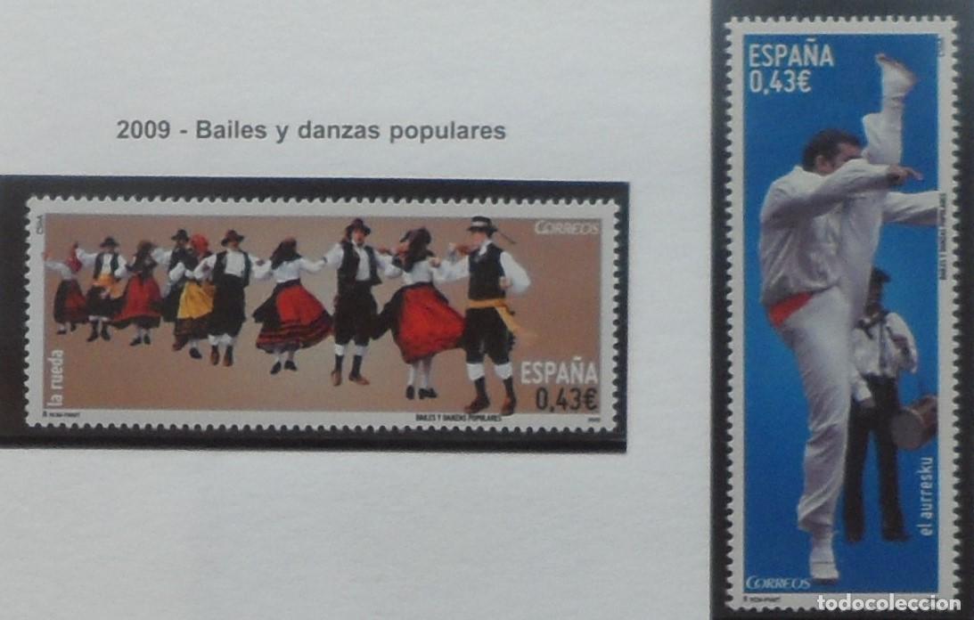 Sellos: 2009-ESPA&Ntilde;A-SELLOS NUEVOS-FACIAL-VER FOTO-(SERIE COMPLETA)N&ordm;4492/3-BAILES Y DANZAS POPULARES