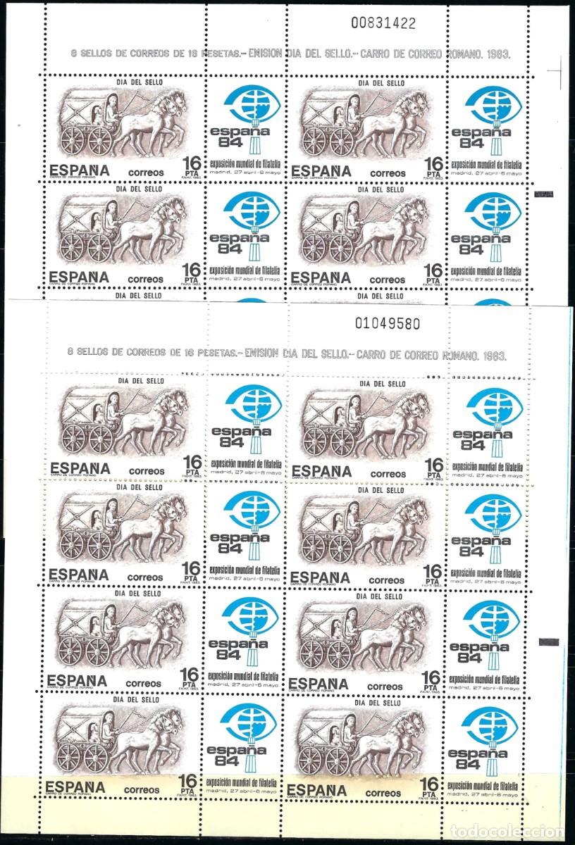Sellos: Espa&ntilde;a 1983 Carros Romanos 2 Mini Pliegos Nuevos**