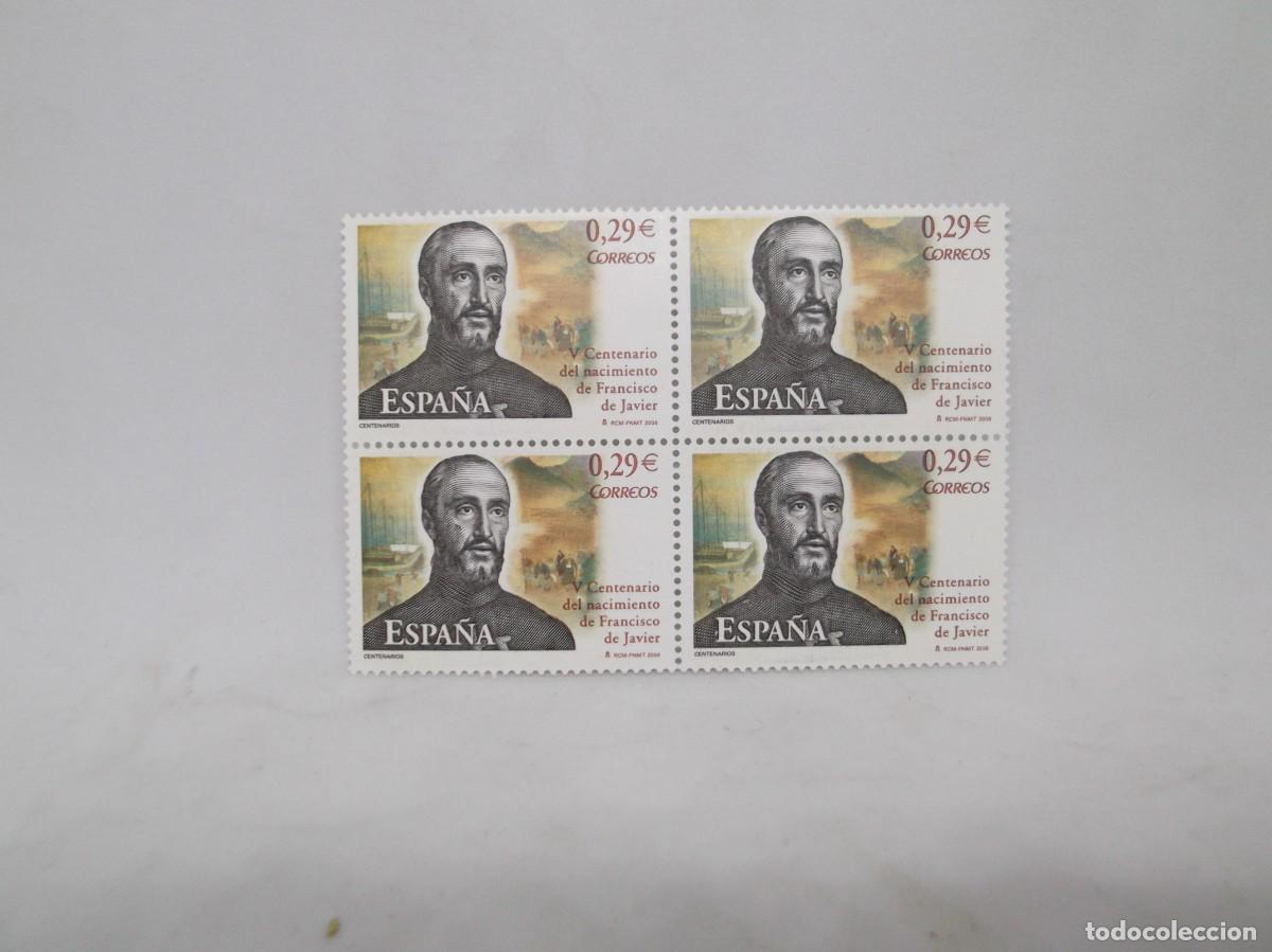 Sellos: Espa&ntilde;a 2006 V Centenario del nacimiento de Francisco de Javier.Bloque de cuatro nuevos