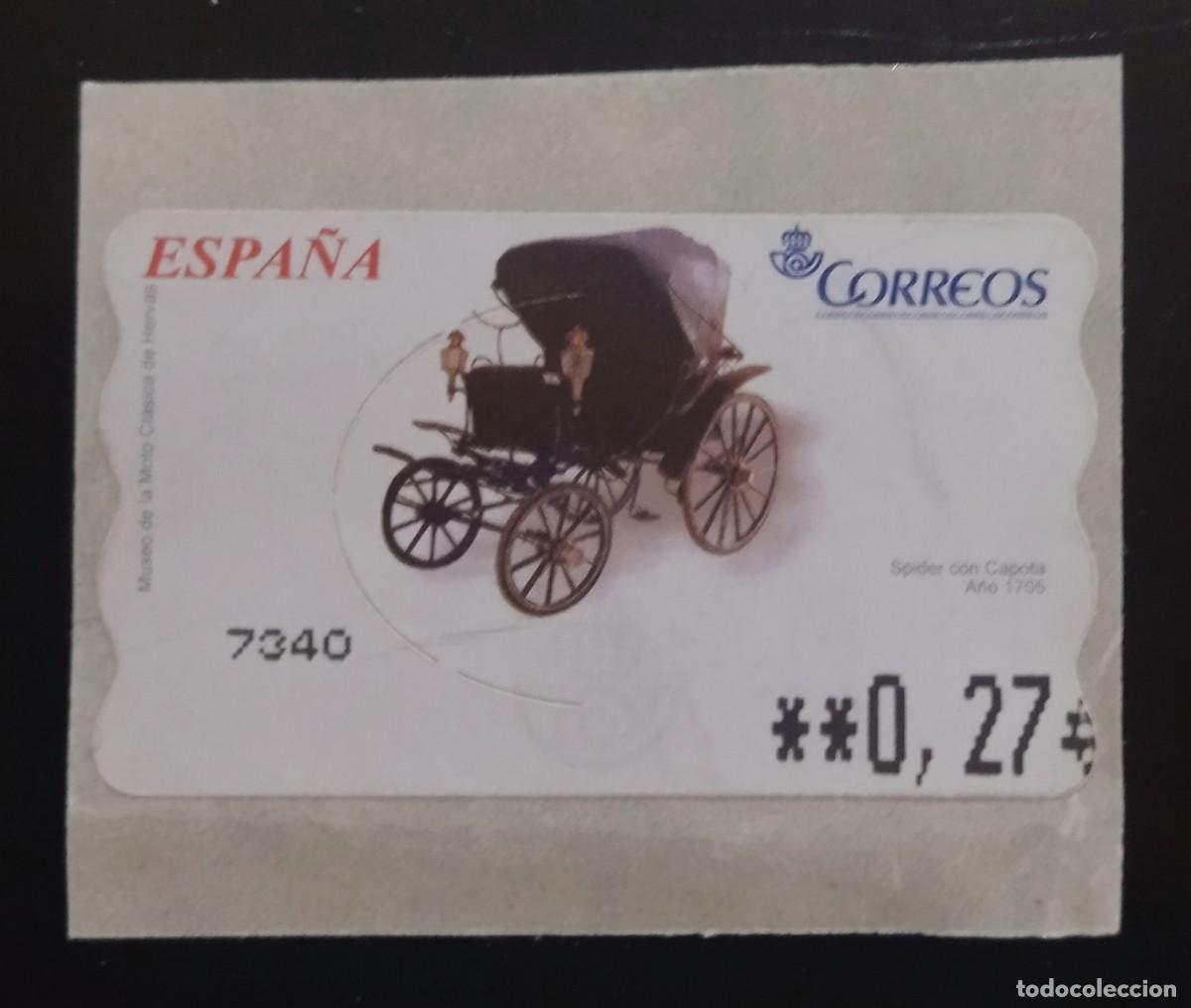 Sellos: ATM - SVV SPIDER CON CAPOTA. 5 DD/EE VALOR 0.27. NUEVA.