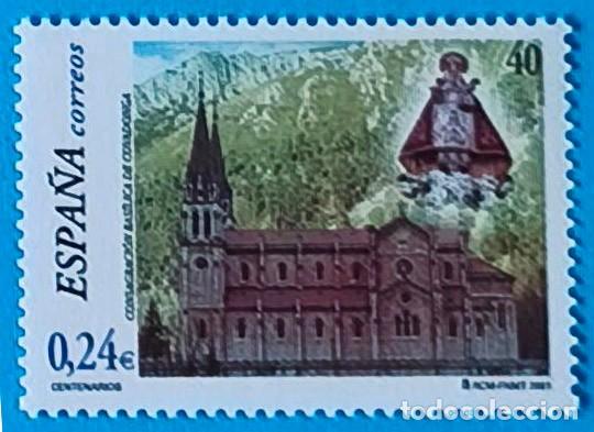 Sellos: CENTENARIO DE LA CONSAGRACI&Oacute;N DE LA BAS&Iacute;LICA DE COVADONGA - 2001 - EDIFIL 3814