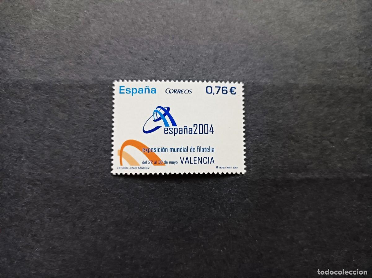 Sellos: Sello Nuevo. Exposici&oacute;n Mundial Filatelia Espa&ntilde;a 2003. Logotipo. Noviembre 2003. Edifil 4033.
