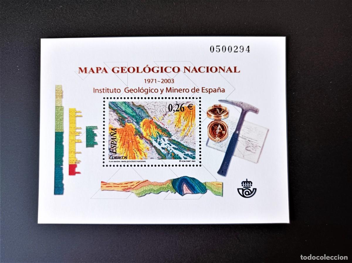 Sellos: Sello Nuevo. Plan Magna. Mapa Geol&oacute;gico Nacional. 24 de Noviembre de 2003. Edifil SH 4036.