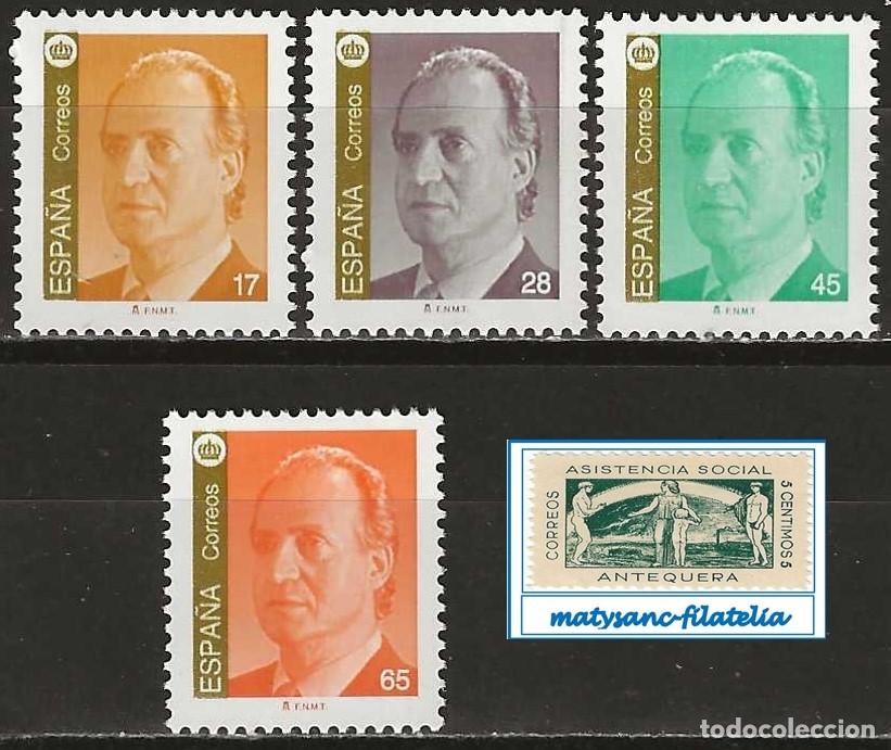 Sellos: ESPA&Ntilde;A 1993. EDIFIL 3259/3262. SERIE COMPLETA &rdquo;S.M. DON JUAN CARLOS I&rdquo;. MNH***