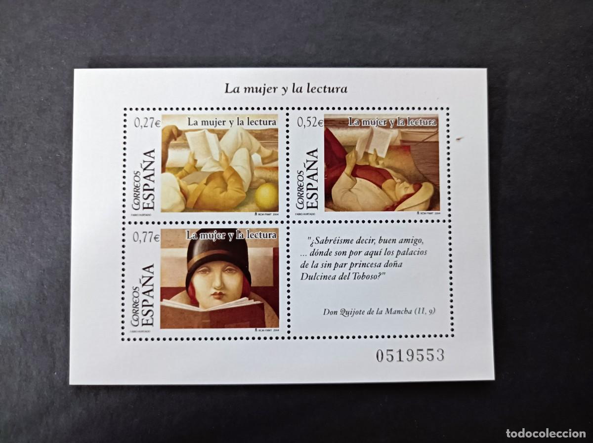 Sellos: Sello Nuevo. La Mujer y la Lectura. Dibujos Fabio Hurtado. 23 de Enero 2004. EDIFIL SH 4061.