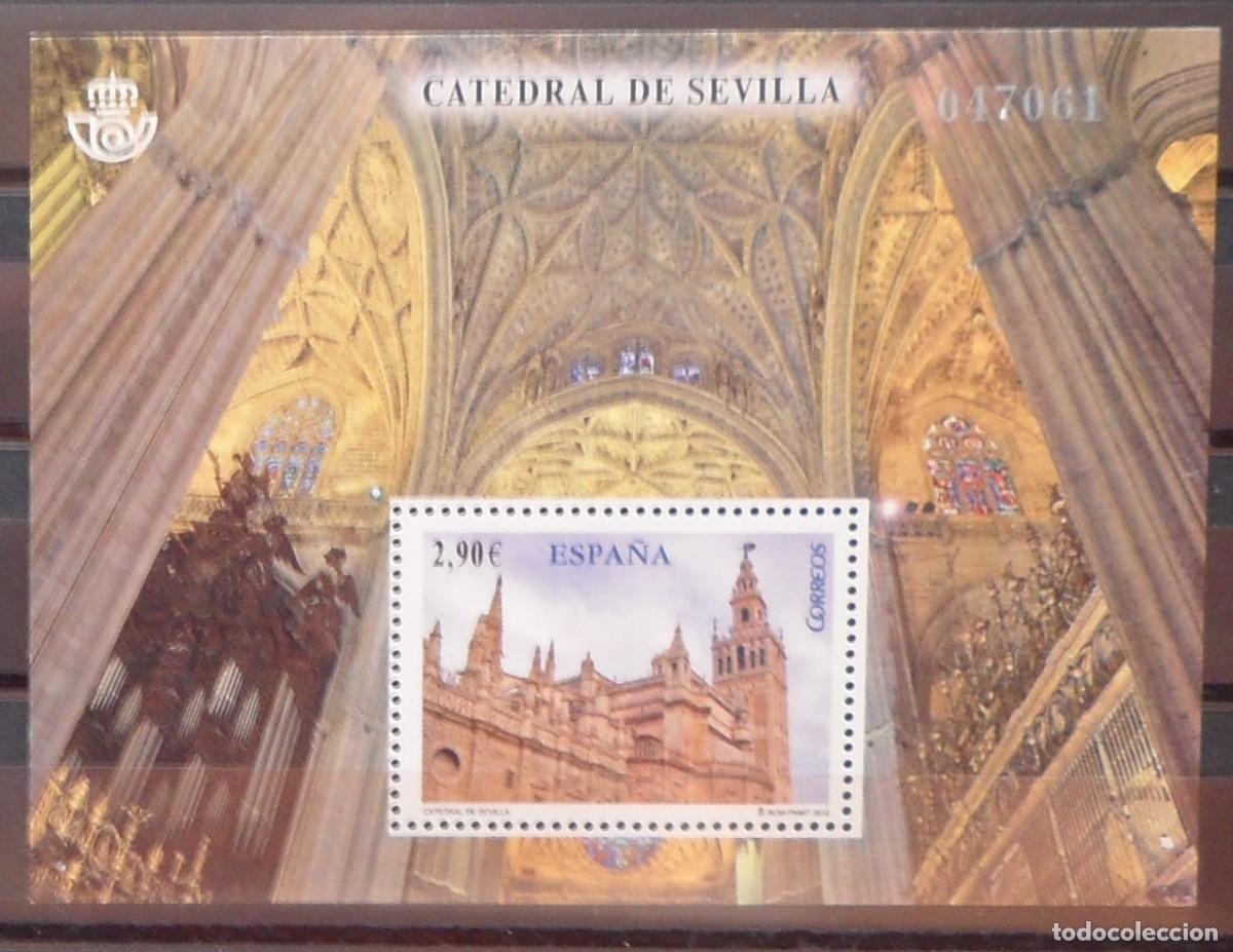 Sellos: 2012-ESPA&Ntilde;A-SELLOS NUEVOS-FACIAL-VER FOTO-(SERIE COMPLETA)N&ordm;4719-CATEDRALES-SEVILLA