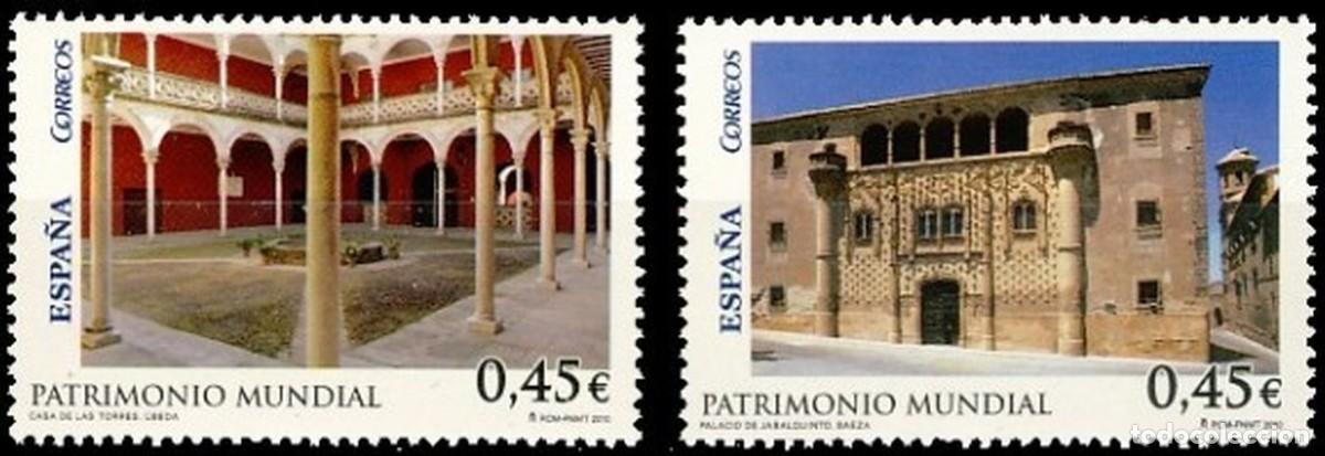 Sellos: Espa&ntilde;a 2010 Edifil 4556/7 Sellos ** Arquitectura Patrimonio Mundial Casa de las Torres (Ubeda)